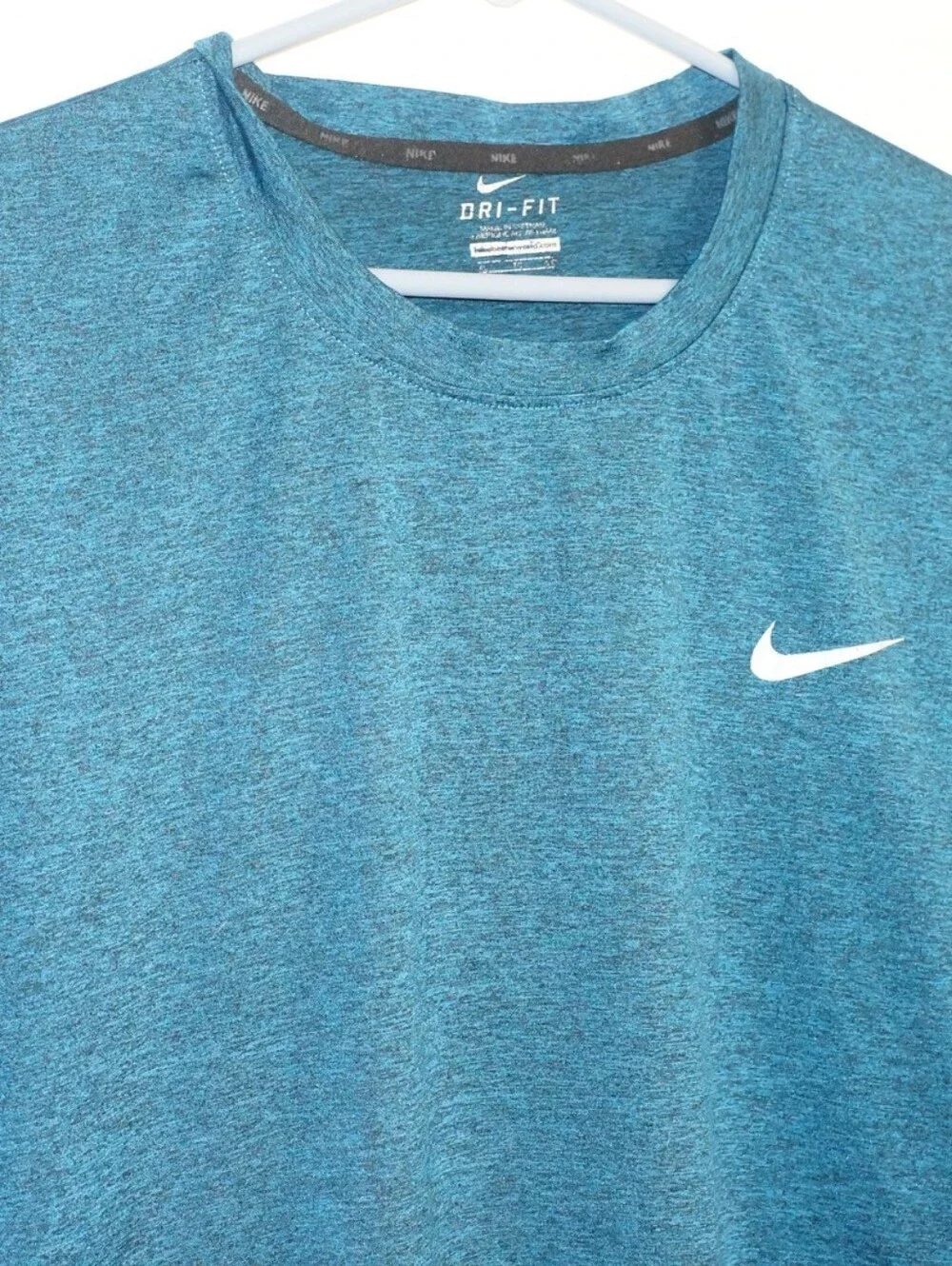 Nike Swim Dri-Fit Men’s Teal Shirt UPF 40+ Size XL